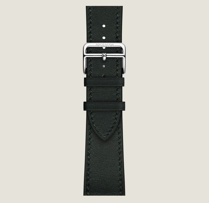 Pasek Apple Watch Hermes Single Tour 38- 41 mm czarny skóra naturalna