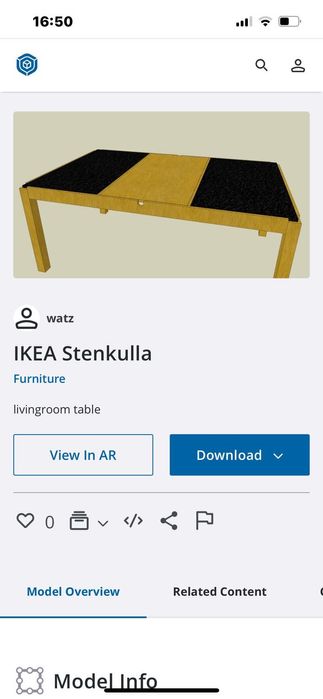 Mesa de Centro de sala vintage  IKEA STENKULLA