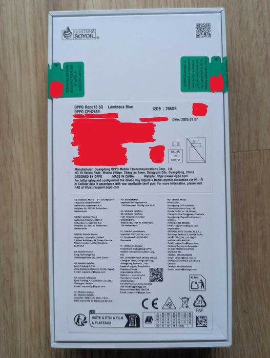 Oppo Reno 13 5G Azul 12GB | 256GB