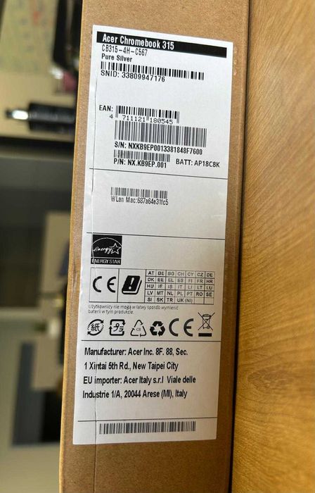 Laptop ACER Chromebook 315