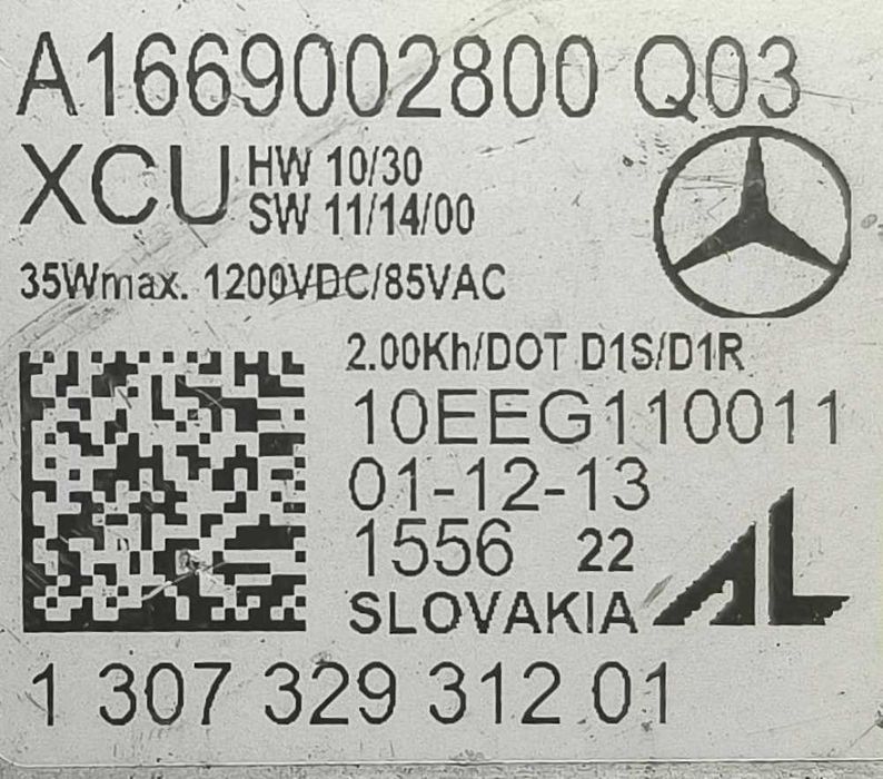 Balastro Xénon / Módulo LED A1669002800 - MERCEDES-BENZ B-CLASS Sports Tourer