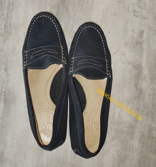 Мокасины кожаные. 38й размер.