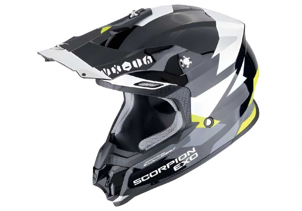 НОВИЙ Мотошолом Scorpion VX-16 EVO AIR ROD Black-Neon Yellow