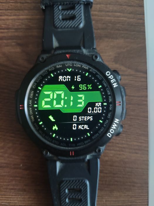 Smartwatch męski taktyczny K22 | Stan Idealny (Brak Rys) | Full Zestaw + Bransoleta