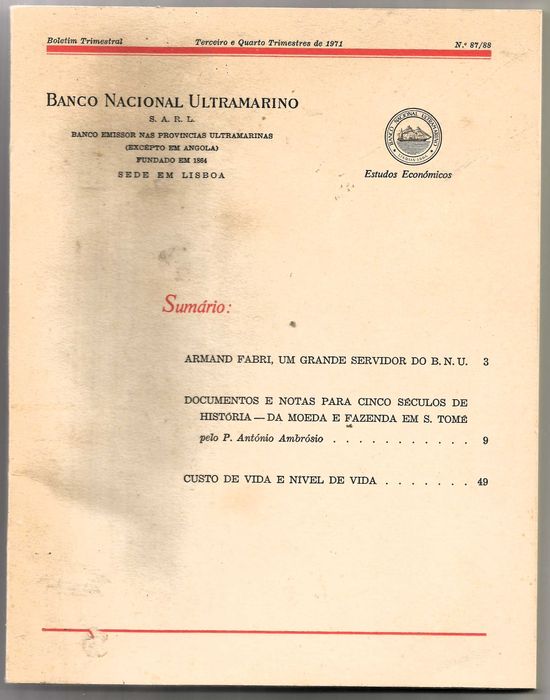 Documentos e notas para 5 séculos de história da moeda em S. Tomé