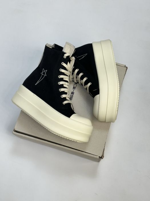 Rick Owens Ramones Geobasket Jumbo High Low Mega Double Opium кеды 43