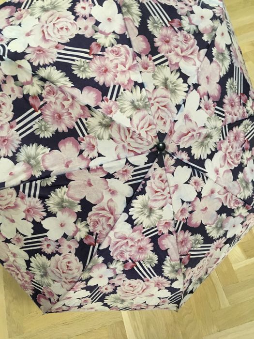 parasolka damska składana w kwiaty