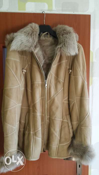 Sprzedam elegancki naturalny kożuch damski w rozmiarze M (38)