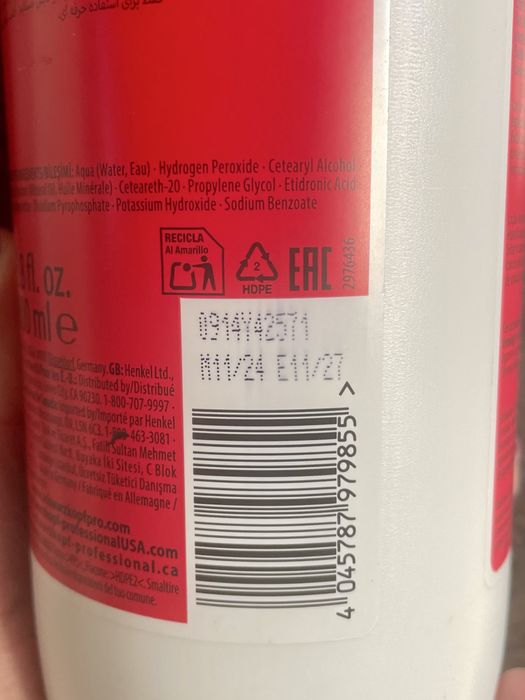 Oxidante Schwarzkopf Professional Igora Royal 20Vol 6%