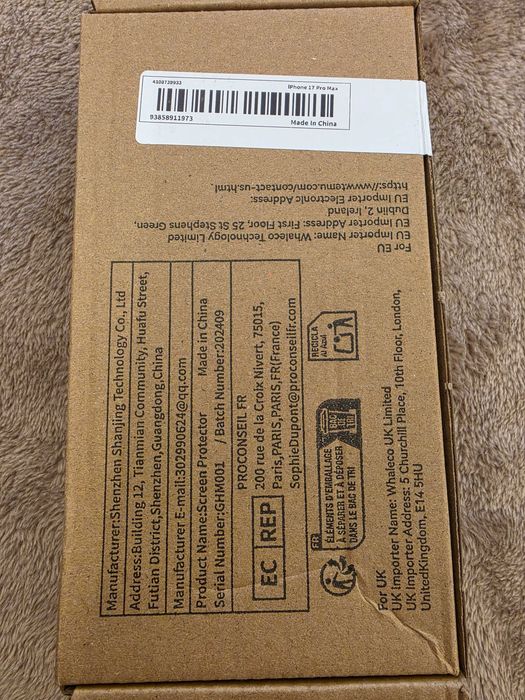 Capa Iphone 17 Pro Max e protector ecrãs