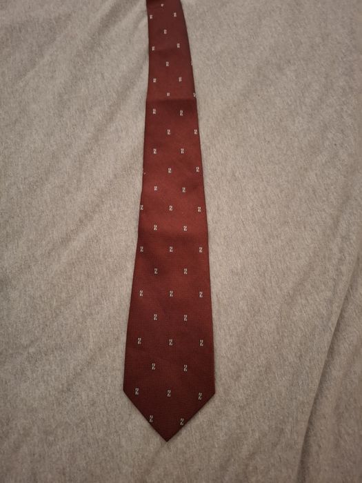 Krawat bordowy szeroki