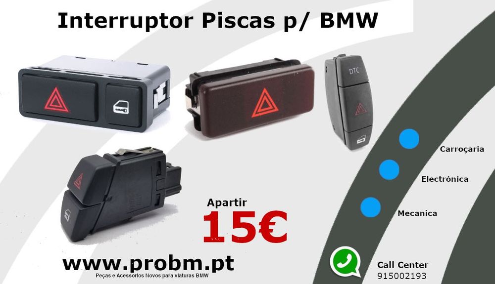 Interruptor Piscas p/diversos BMW