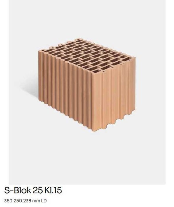 GLIKA S-Blok 25 KERAM Pustak ceramiczny max megamax 25cm cegła HDS