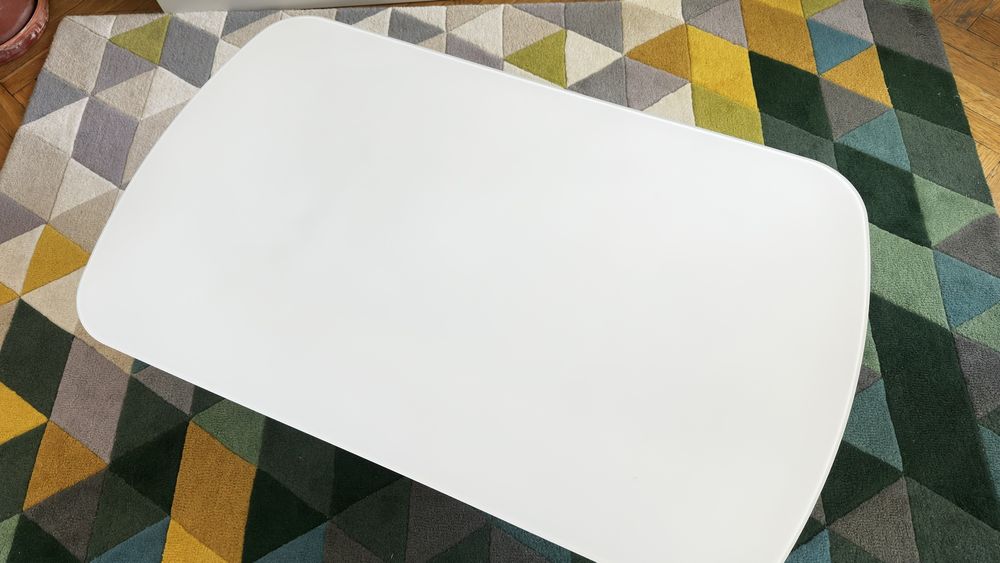 Nowoczesny stolik kawowy biały połysk 110x65 cm / za darmo