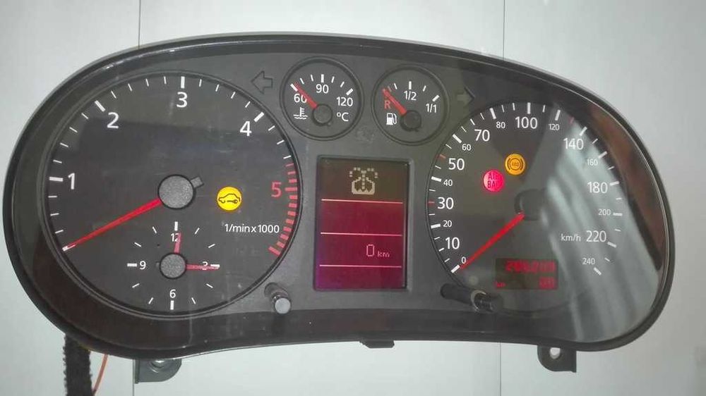 Quadrante painel instrumentos audi a3 8l tdi com computador bordo-raro