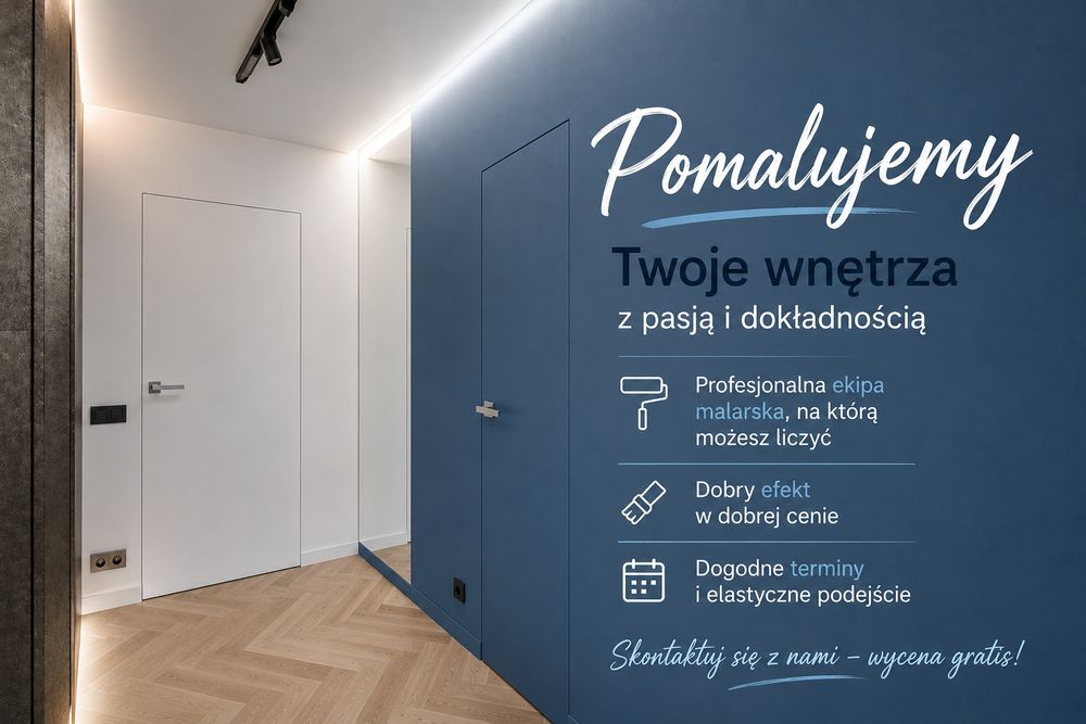 Malowanie ścian, mieszkań, domów. Usługi malarsko - remontowe. Solidna firma malarska