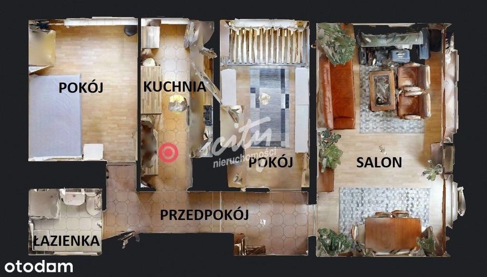 [3D] Przestronne 3 pokoje, ładny widok! - Widok 2