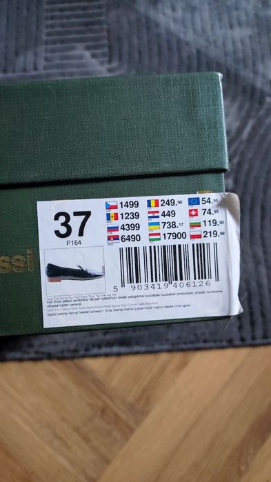 Baleriny mokasyny skórzane damskie Gino Rossi