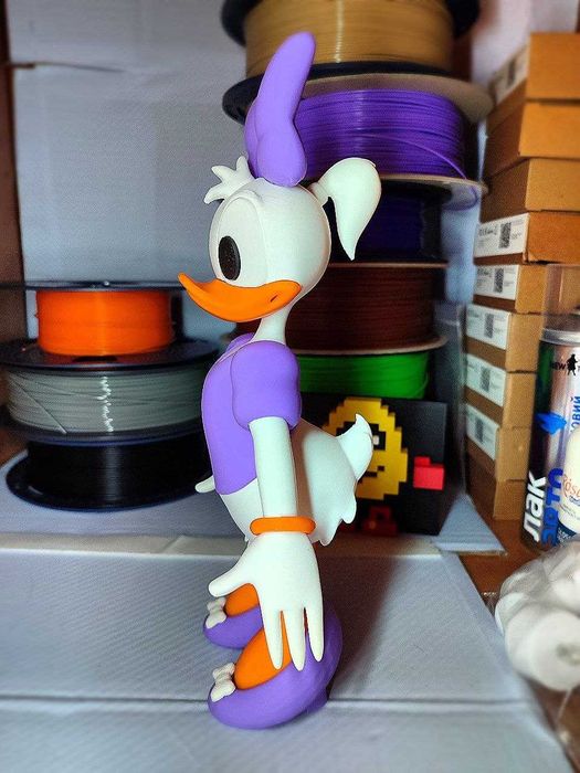 Коллекционные фигурки Дональд Дак и Дейзи Дак — 3D печать