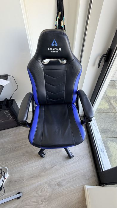 Cadeira Gamer Alpha Gamer – Preta e Azul