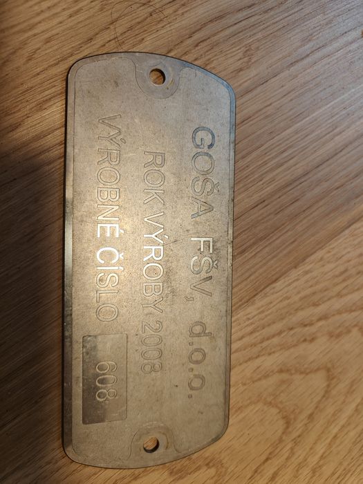 Tabliczka znamionowa tramwaj