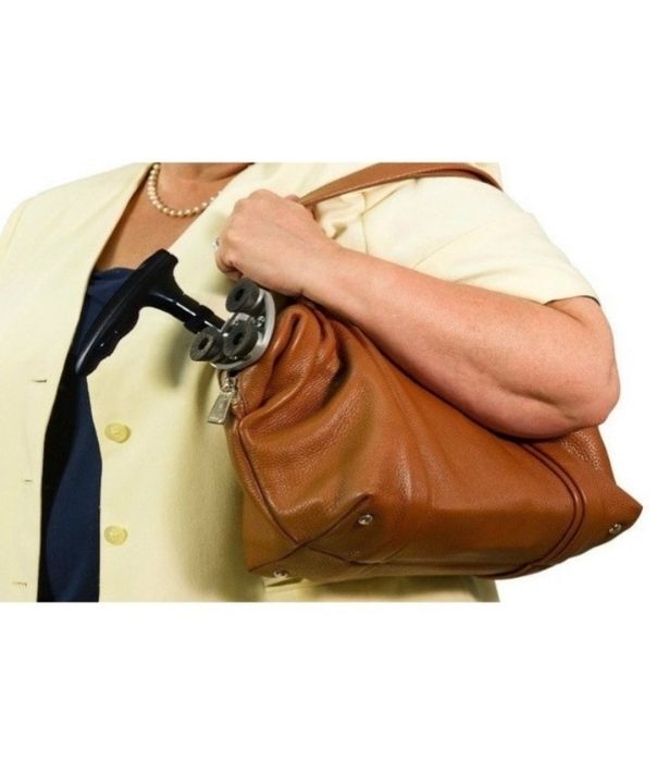 Тростина складна телескопічна з ЧОТИРМА опорними ніжками, фонариком