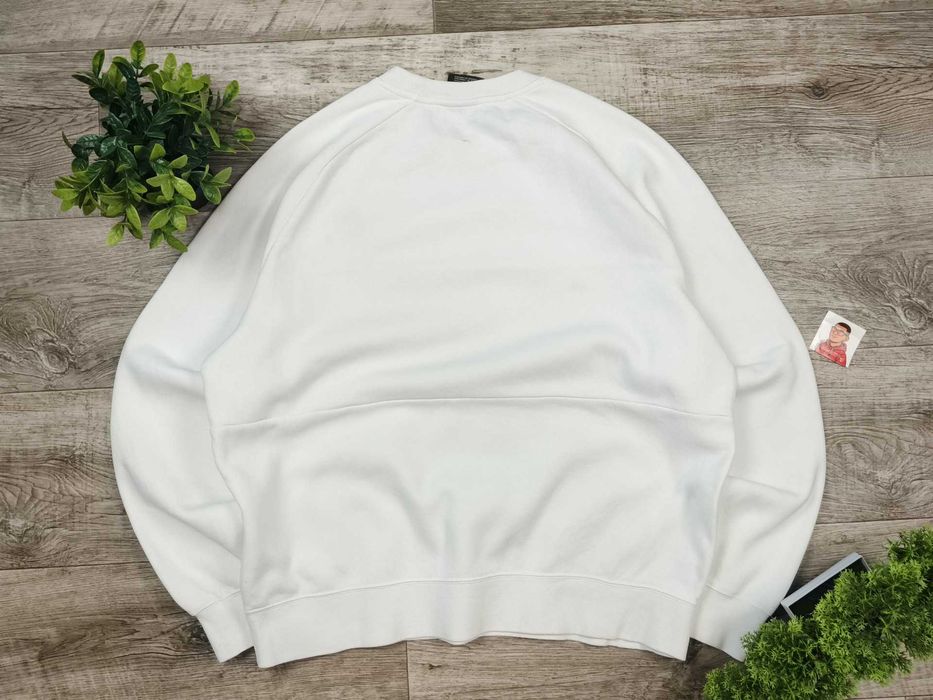 [L] NIKE AIR широкий світшот оригінальний бавовна білий