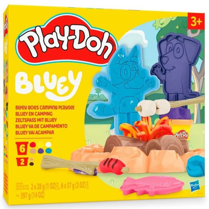Ciastolina Camping Bluey Play-Doh pudełko,216x229 mm