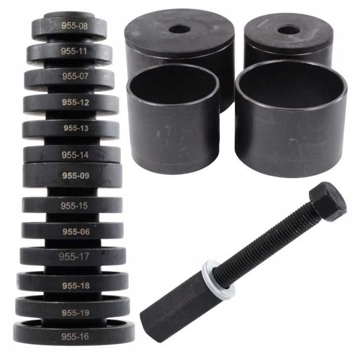 Ściągacz do łożysk Black 23 elementy z kołnierzami i adapterem 50-88 mm