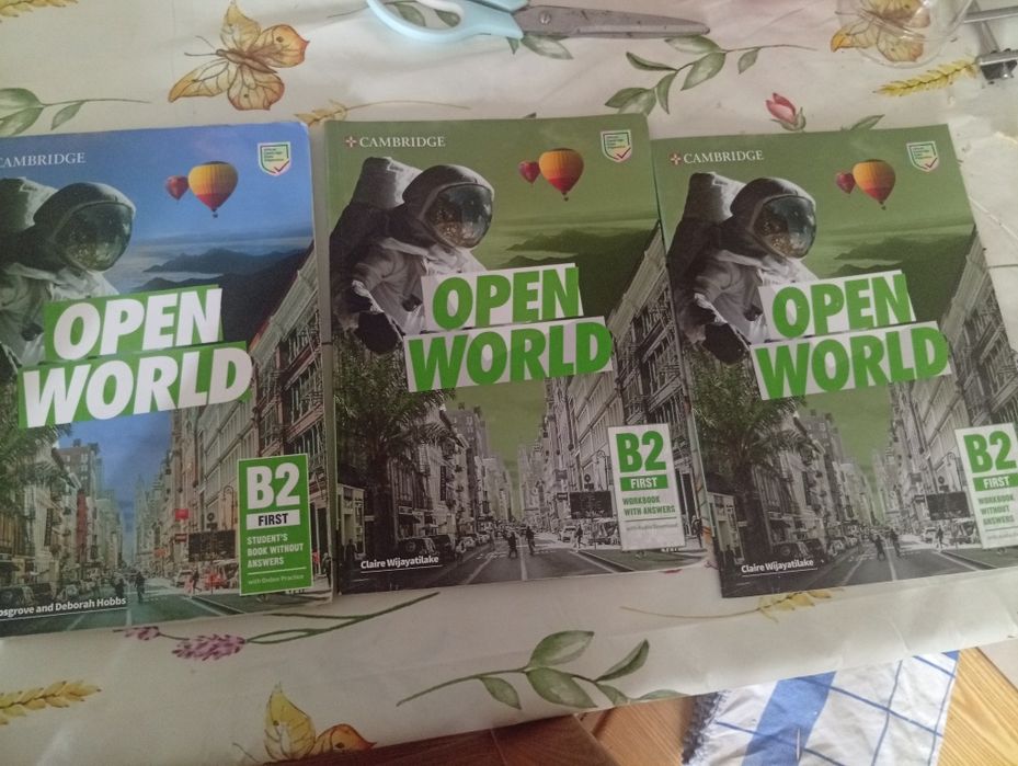 Conjunto de manual com caderno de atividades do Cambridge B2 negociável