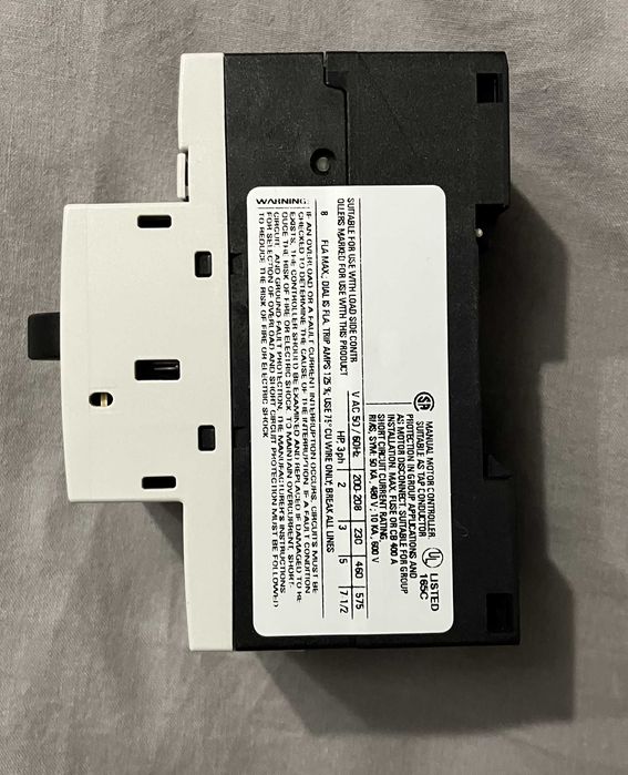 Wyłącznik silnikowy Siemens 5.5-8A 3RV1011-1HA10