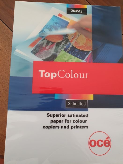 Pacote de papel satinado Océ Top Colour formato A3.