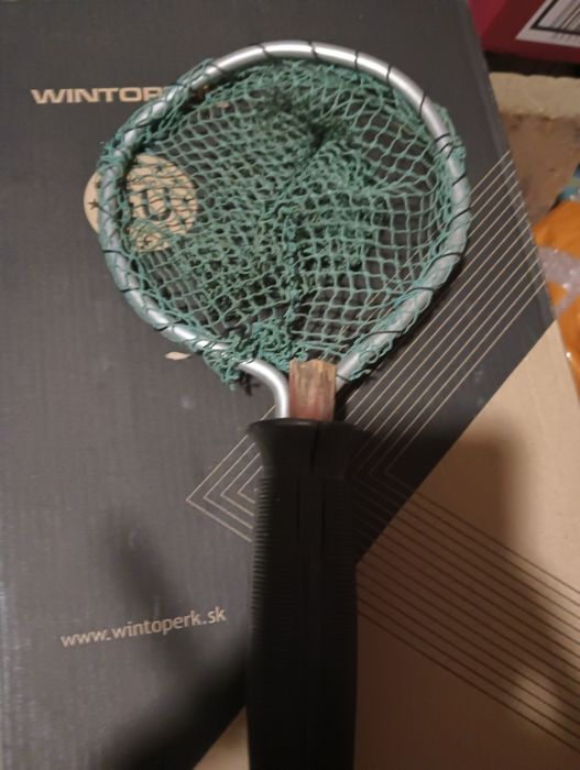 Mały podbierak / kasarek handmade (28 cm, śr. 14 cm) na żywca / akwarium
