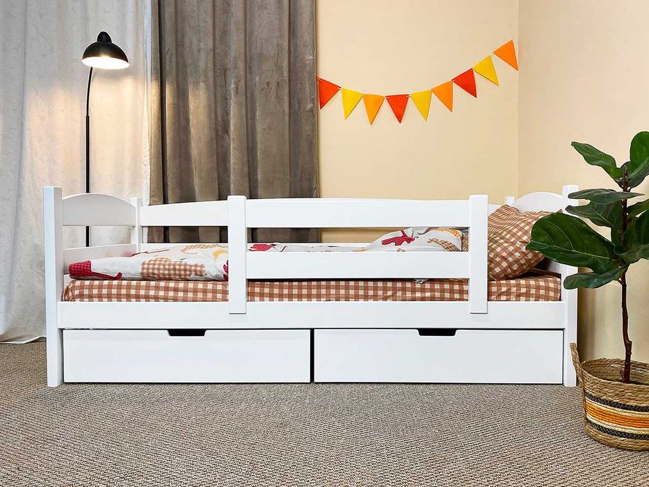 АКЦІЙНЕ дитяче ліжко з дерева кровать детская З БОРТИКОМ