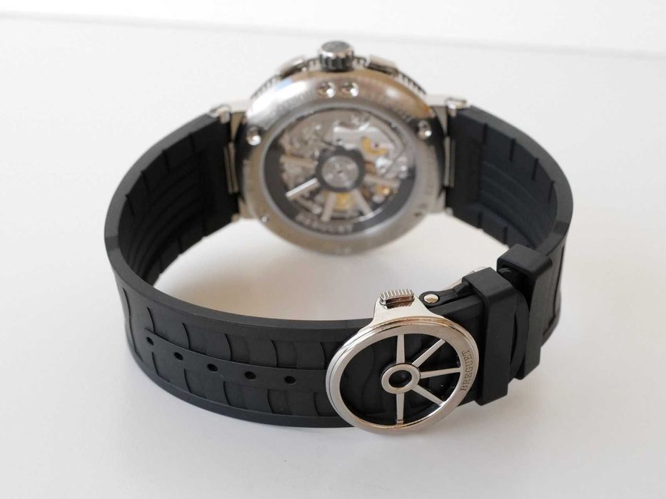 Breguet Marine Chronograph Titanium Rhodium Dial 42
