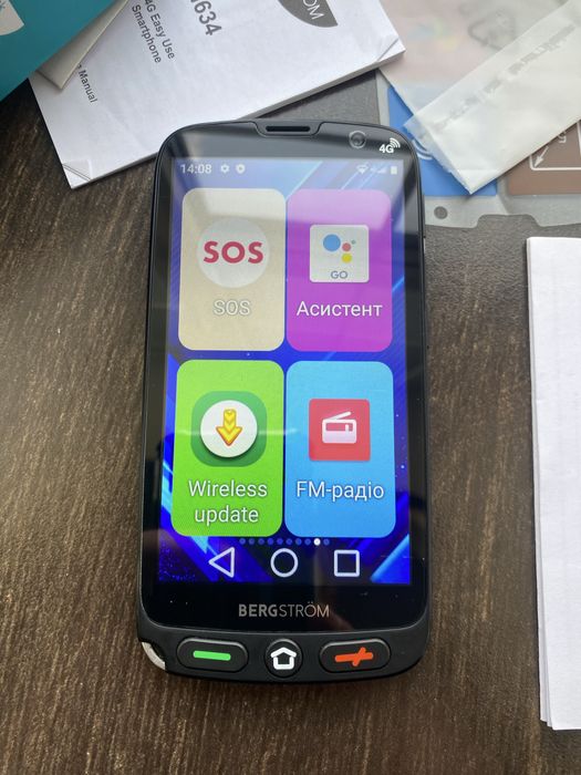 Смартфон для пожилых людей Bergstrom 4G H634 BLK