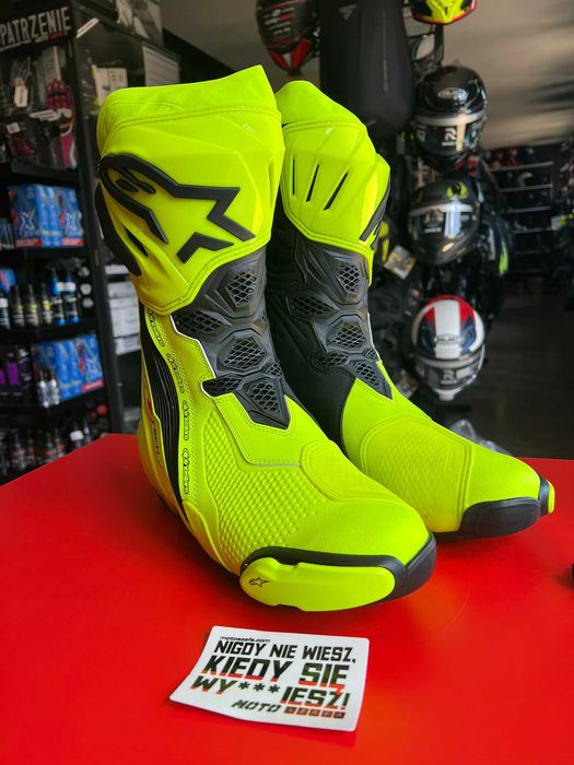 Wyprzedaż! Buty ALPINESTARS SUPERTECH R yellow fluo/black '45 !czytaj opis!
