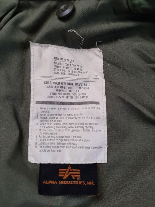 Kurtka meska khaki alpha industries inc.