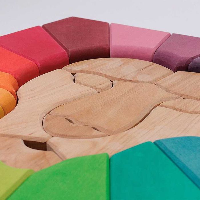 Grimms Leão - Blocos de madeira (Waldorf friendly)