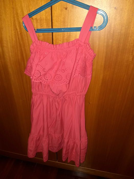 Vestido alças vermelho Mayoral 14anos em bom estado