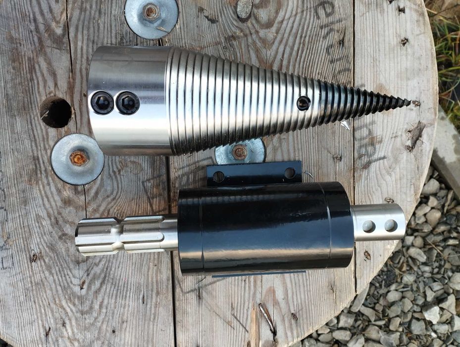 Łuparka świdrowa WOM 100mm / do ciągnika / wałek 35mm