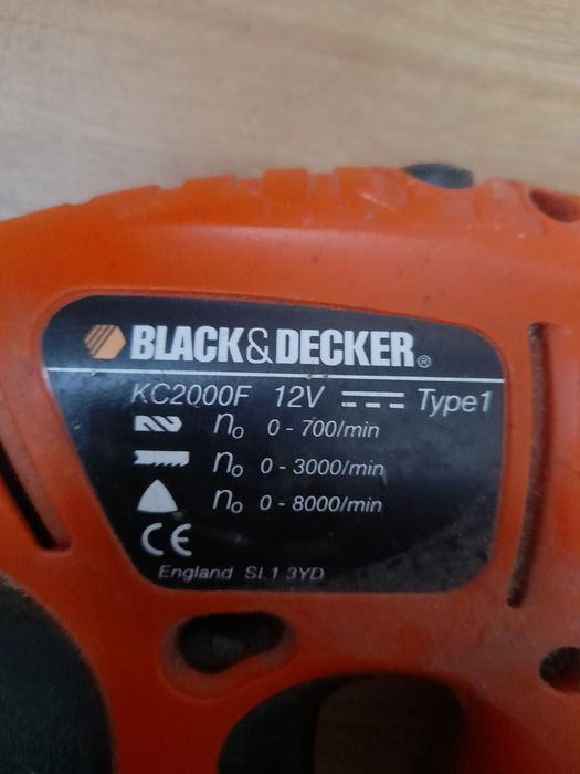 Black Decker kc2000f 12v quattro