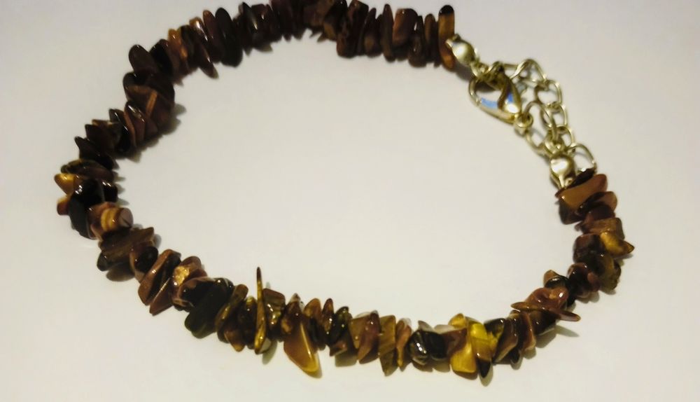 Bransoletka kamień "tygrysie oko" unisex nowa