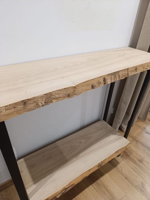 Konsola/ komoda loft z litego drewna
