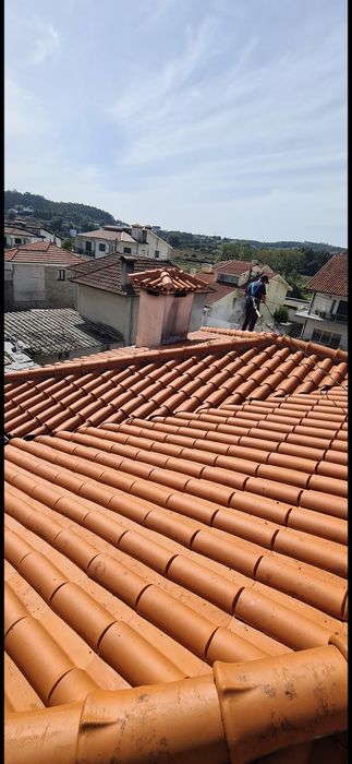 Limpeza e impermeabilização de telhados
