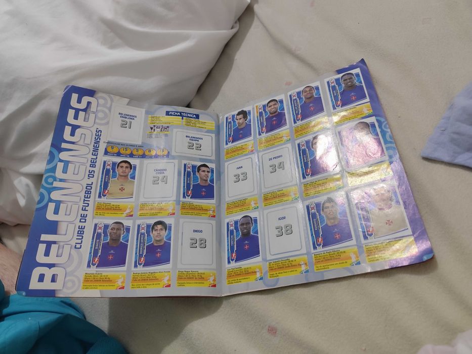 Caderneta Super Liga Futebol 2009/2010 incompleta excelente estado