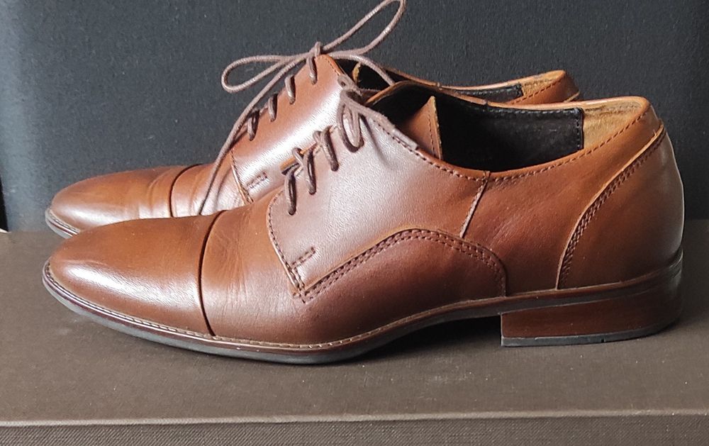 Buty wizytowe chłopięce skórzane Faber brąz r.33 komunia