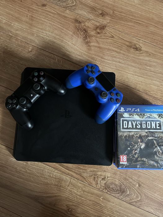 приставка sony playstaytion 4 slim 1 tb з дисками і 2 оригінальними джойстиками