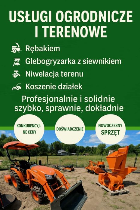 Glebogryzarka separacyjna , siewnik , rębak,  Koszenie