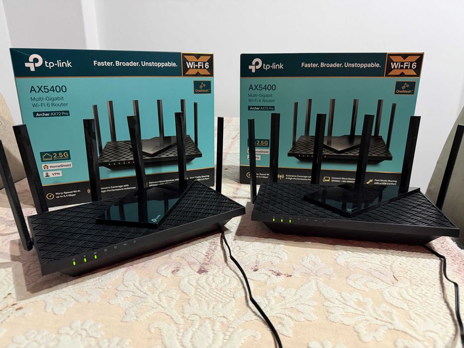PACK 2 Router’s TP-Link Archer AX72 Pro (Wi-Fi 6 AX5400) + 2.5Gbps + EasyMesh | Excelente Estado